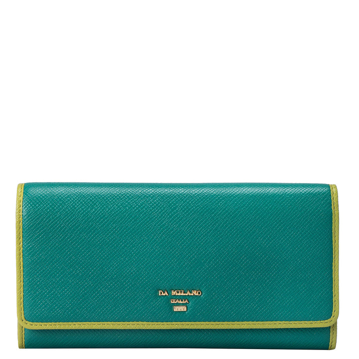 Franzy Leather Ladies Wallet - Green