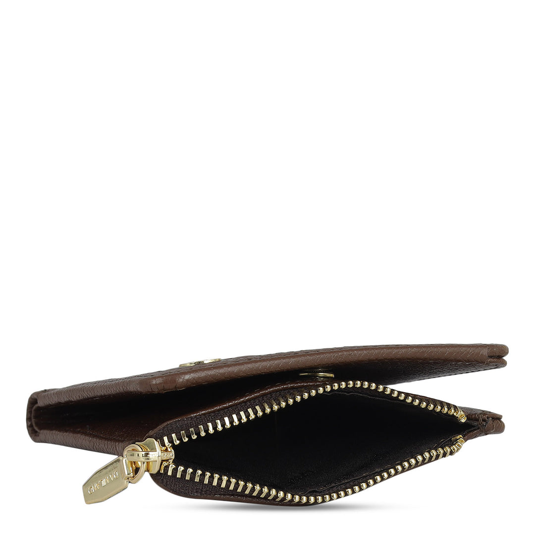 Croco Leather Ladies Wallet - Date