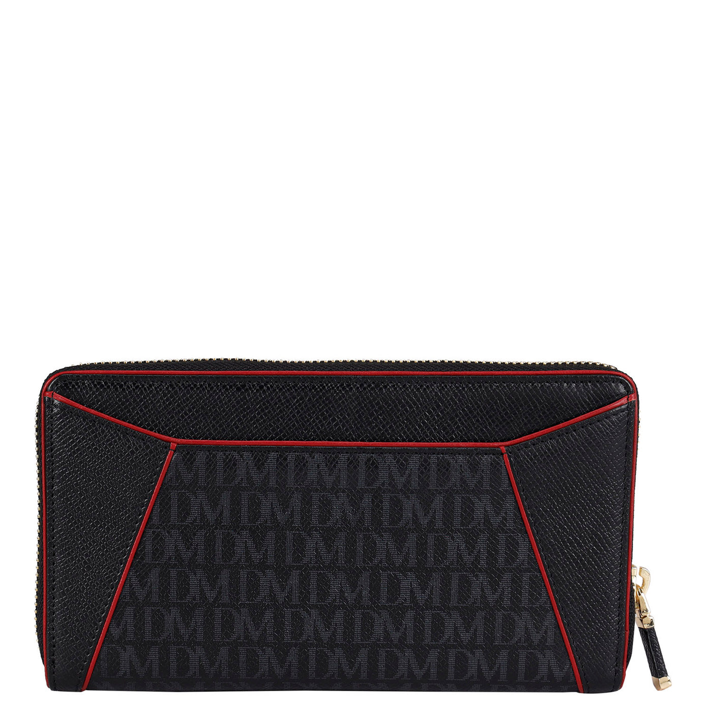 Monogram Franzy Leather Ladies Wallet - Black