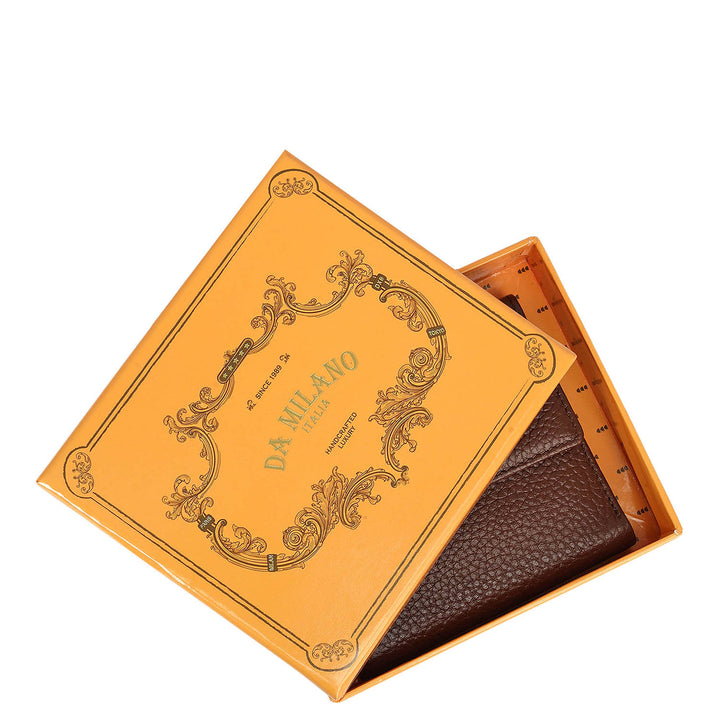 Wax Leather Ladies Wallet - Espresso
