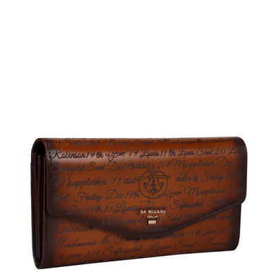 Signato Leather Ladies Wallet - Cognac