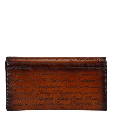 Signato Leather Ladies Wallet - Cognac
