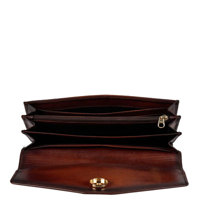 Signato Leather Ladies Wallet - Cognac
