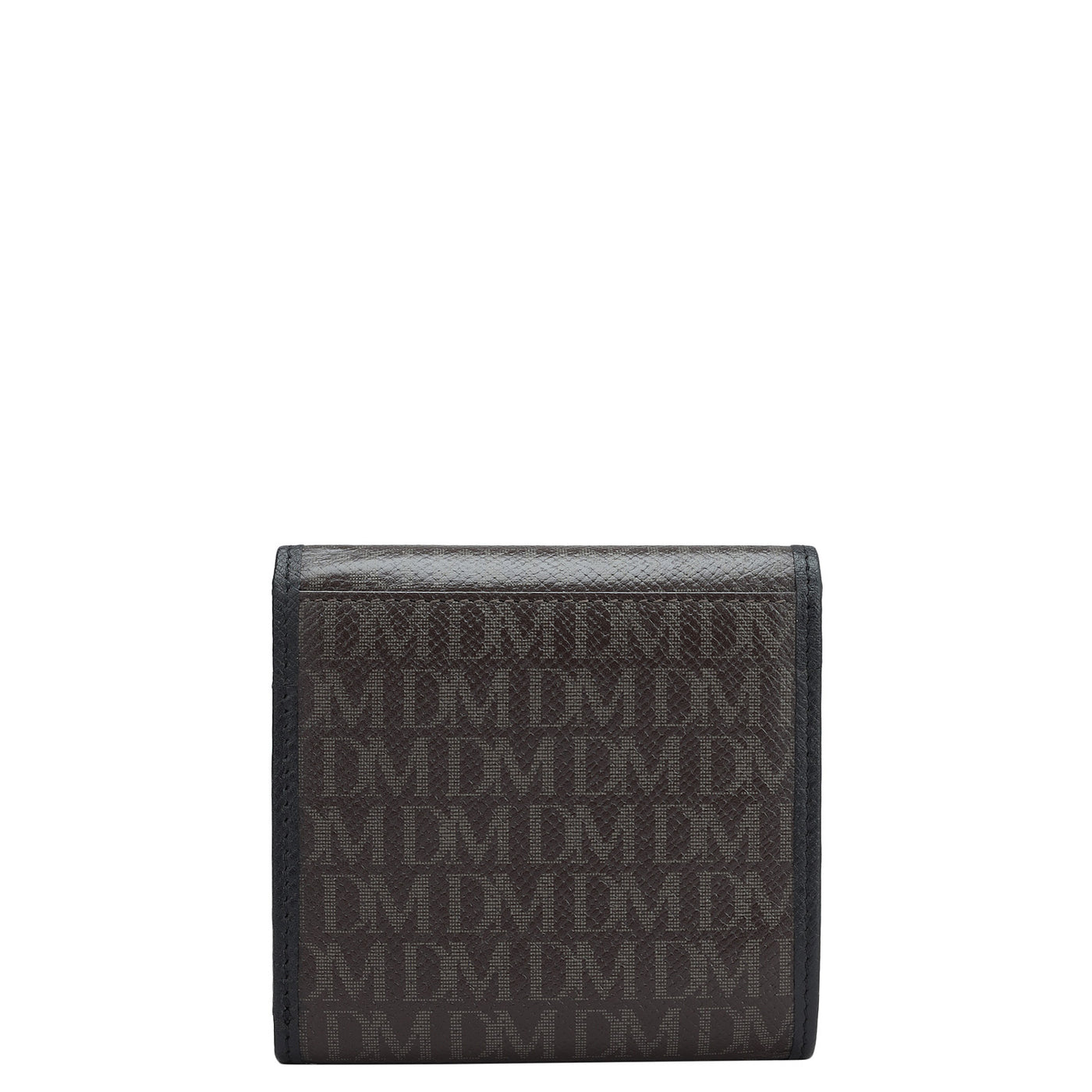 Monogram Leather Ladies Wallet - Chocolate