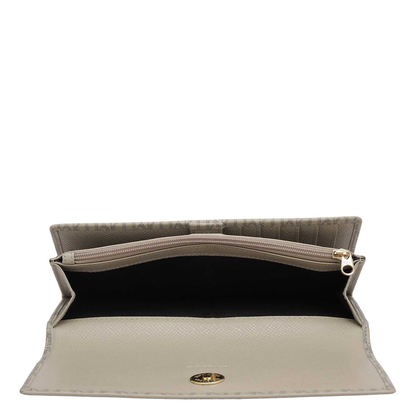 Monogram Leather Ladies Wallet - Chalk