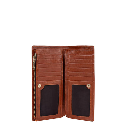 Franzy Leather Ladies Wallet - Rust