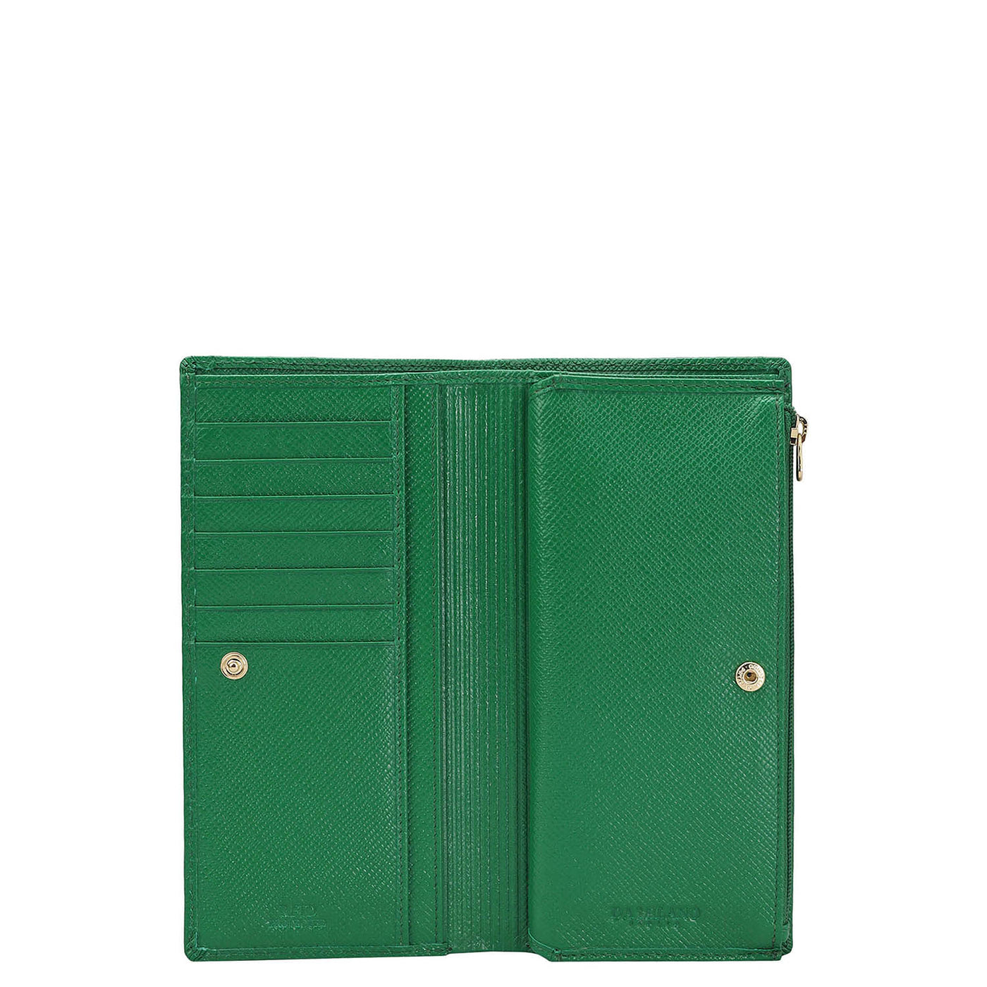 Croco Leather Ladies Wallet - Sea Weed