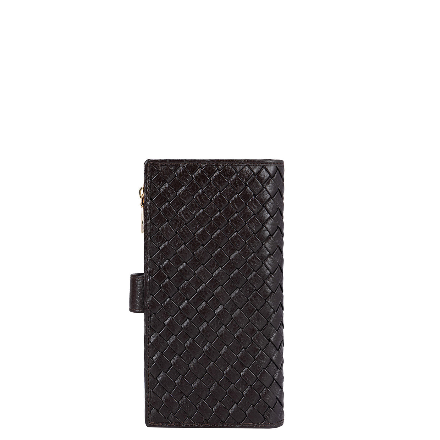 Mat Leather Ladies Wallet - Chocolate