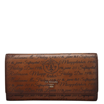 Signato Leather Ladies Wallet - Cognac