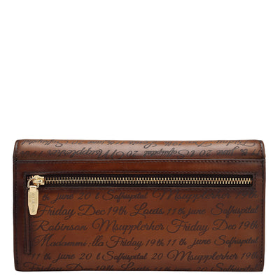 Signato Leather Ladies Wallet - Cognac