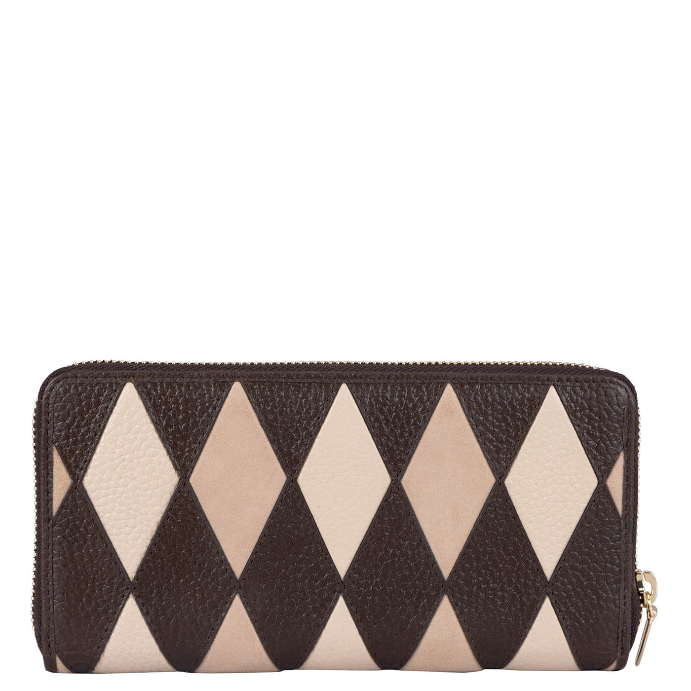 Wax Leather Ladies Wallet Chocolate Da Milano
