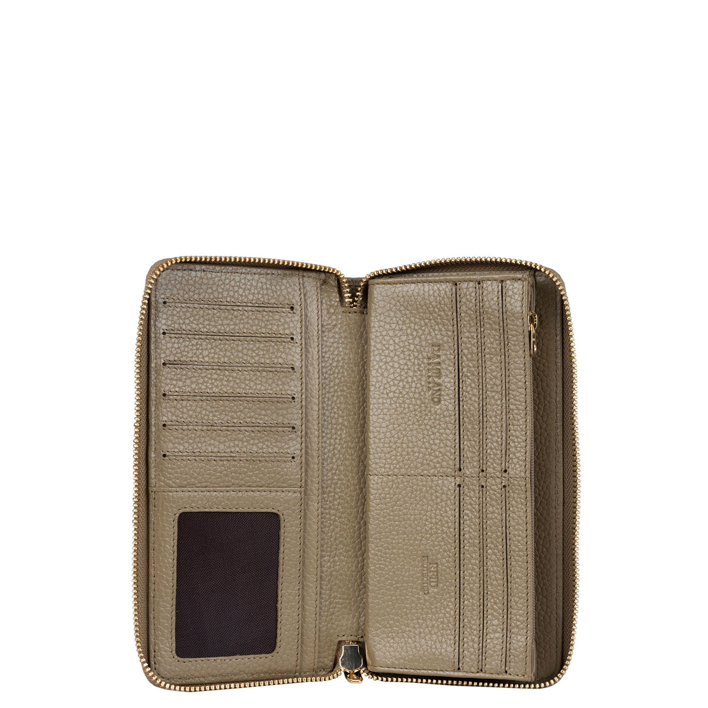 Wax Leather Ladies Wallet - Olive