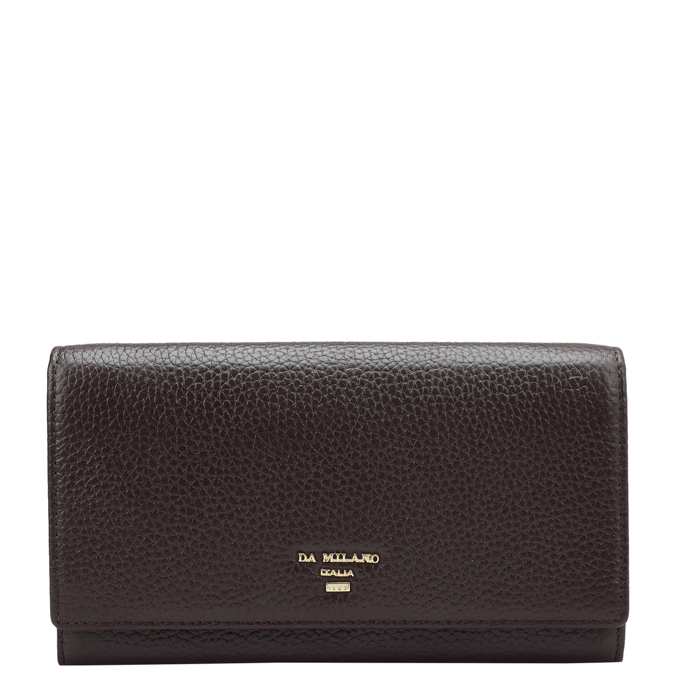 Wax Leather Ladies Wallet - Chocolate