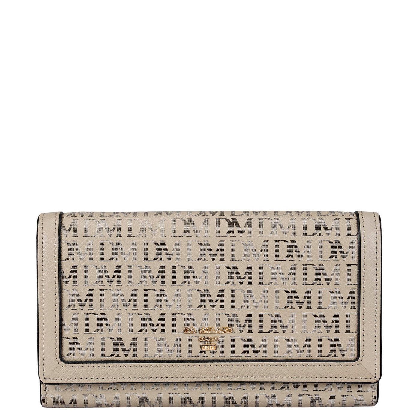 Monogram Leather Ladies Wallet - Lamb