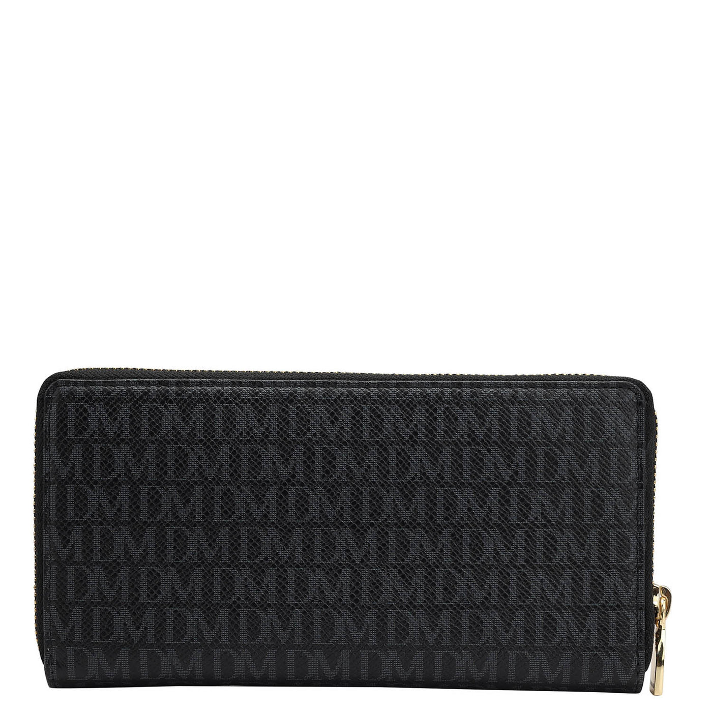 Monogram Franzy Leather Ladies Wallet - Black