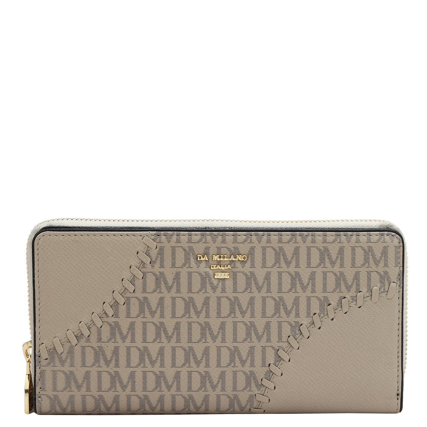 Monogram Franzy Leather Ladies Wallet - Chalk