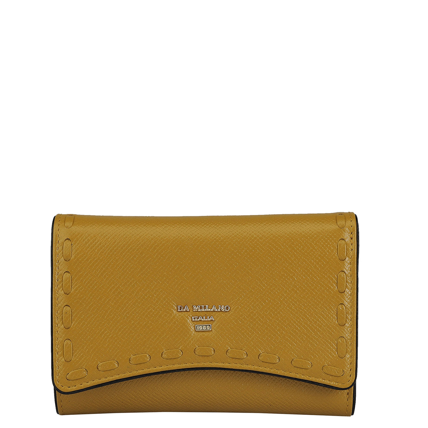 Franzy Leather Ladies Wallet - Mustard