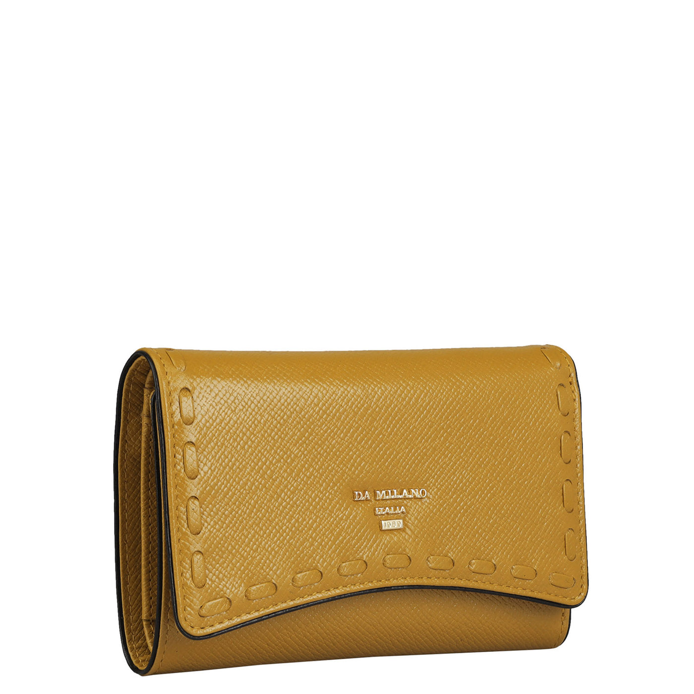 Franzy Leather Ladies Wallet - Mustard