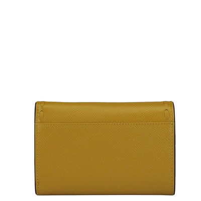 Franzy Leather Ladies Wallet - Mustard