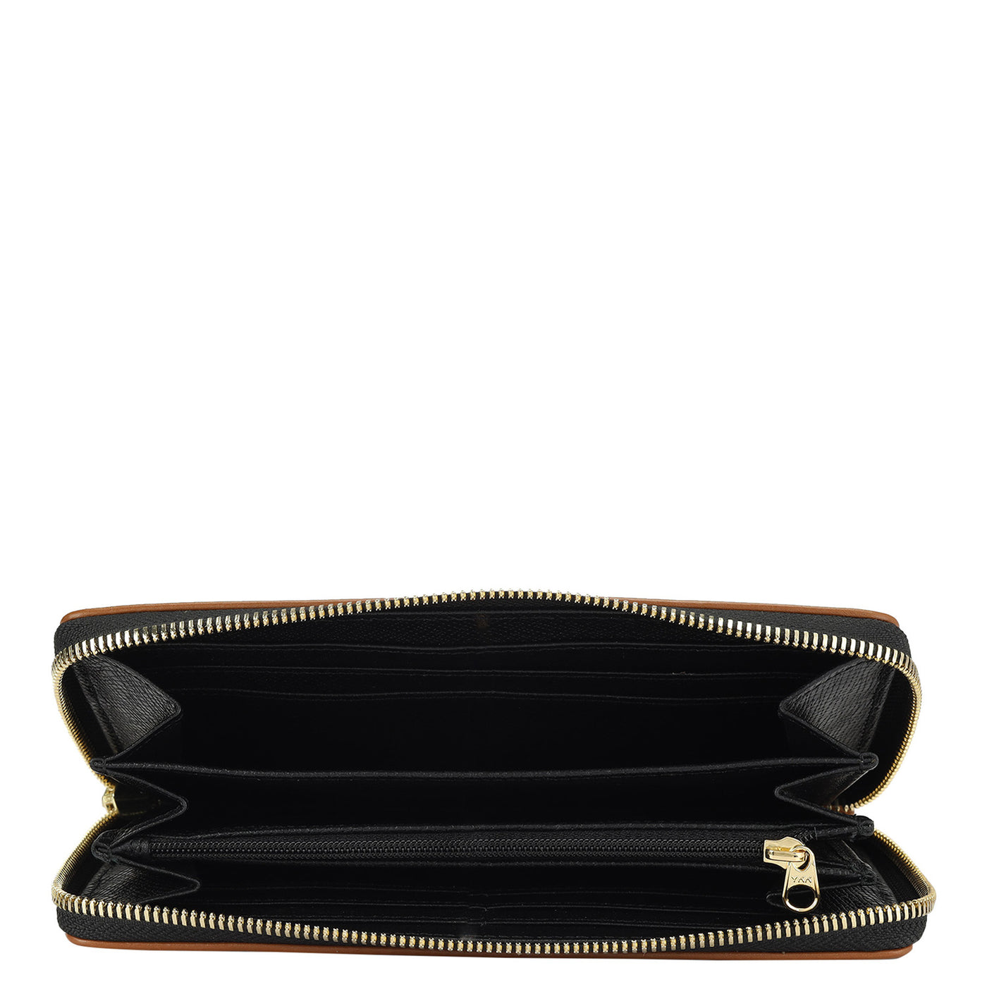 Monogram Leather Ladies Wallet - Black