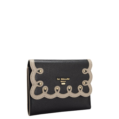 Franzy Leather Ladies Wallet - Black
