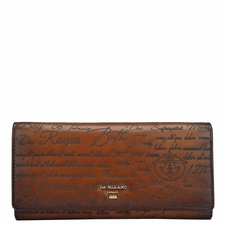 Signato Leather Ladies Wallet - Cognac