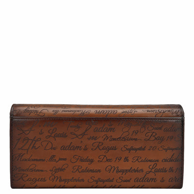 Signato Leather Ladies Wallet - Cognac