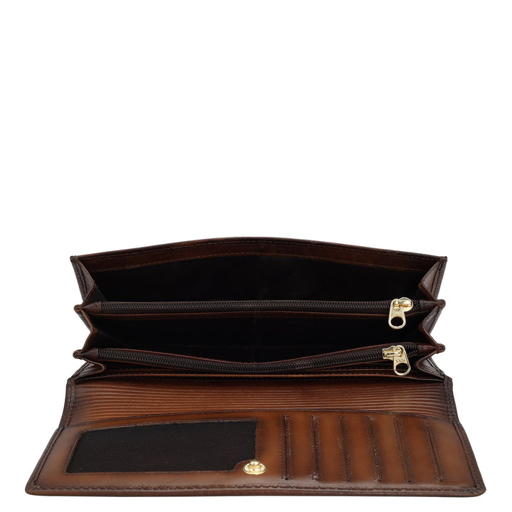 Signato Leather Ladies Wallet - Cognac
