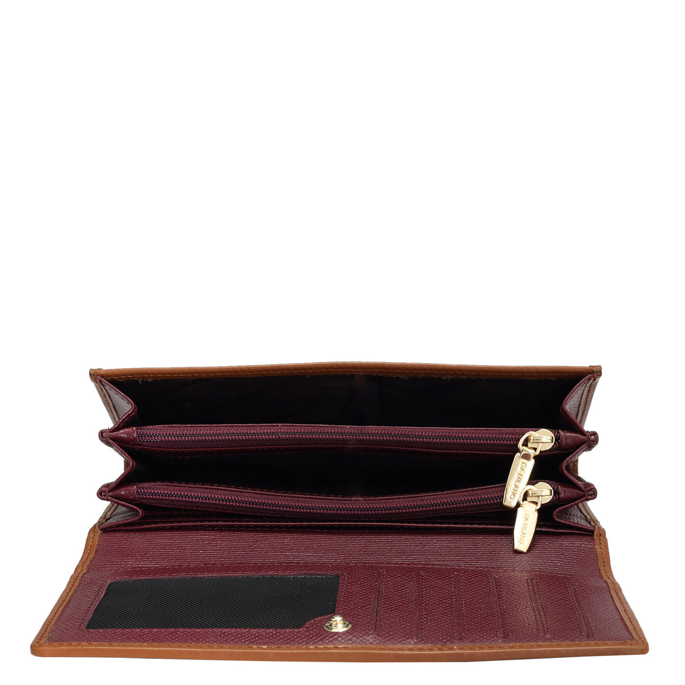 Monogram Leather Ladies Wallet - Blood Stone