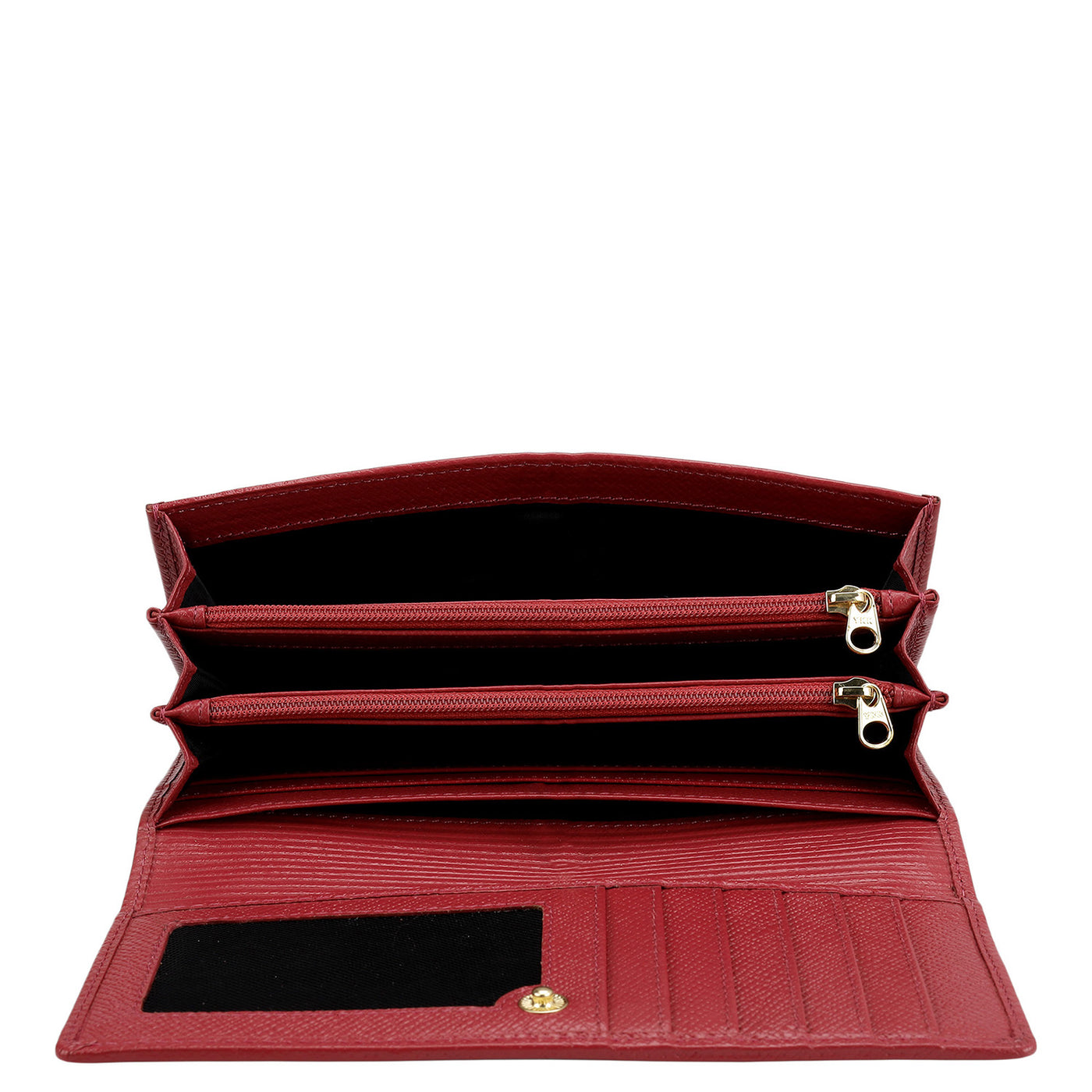 Croco Leather Ladies Wallet - Plumberry