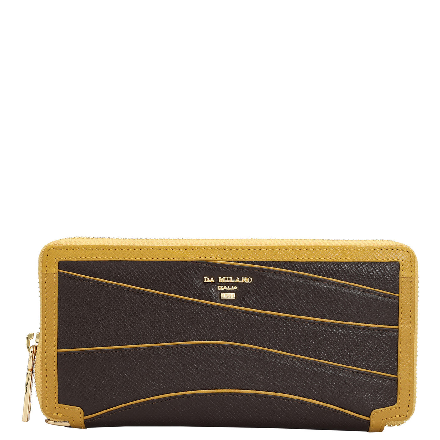Franzy Leather Ladies Wallet Chocolate Da Milano