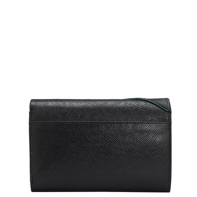 Franzy Leather Ladies Wallet - Black