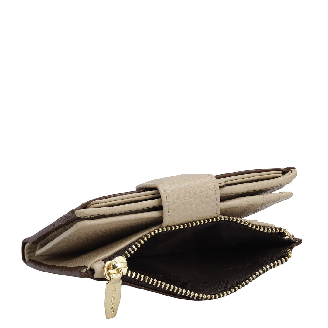 Wax Leather Ladies Wallet - Espresso