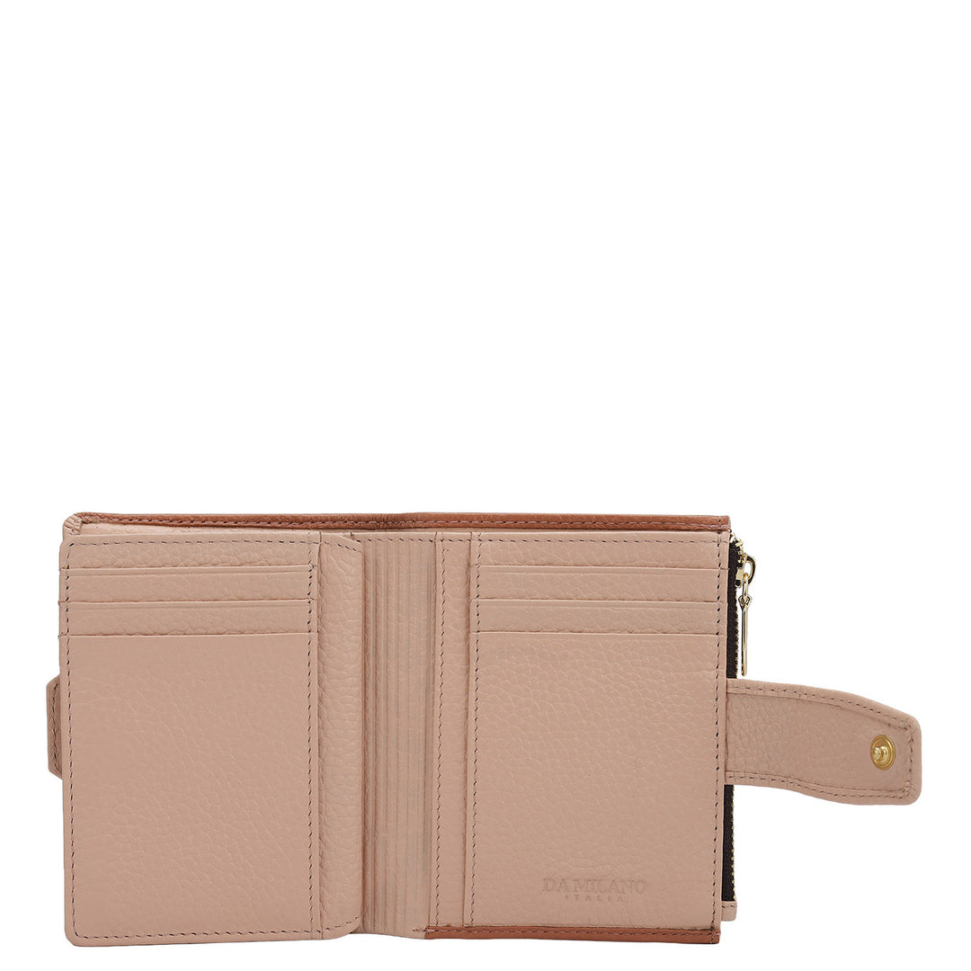 Wax Leather Ladies Wallet - Terracotta
