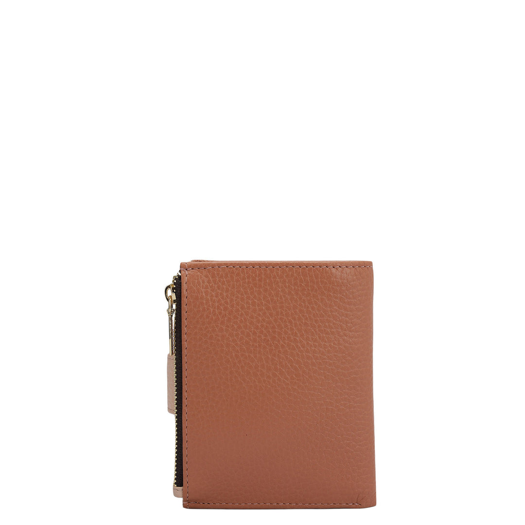 Wax Leather Ladies Wallet - Terracotta