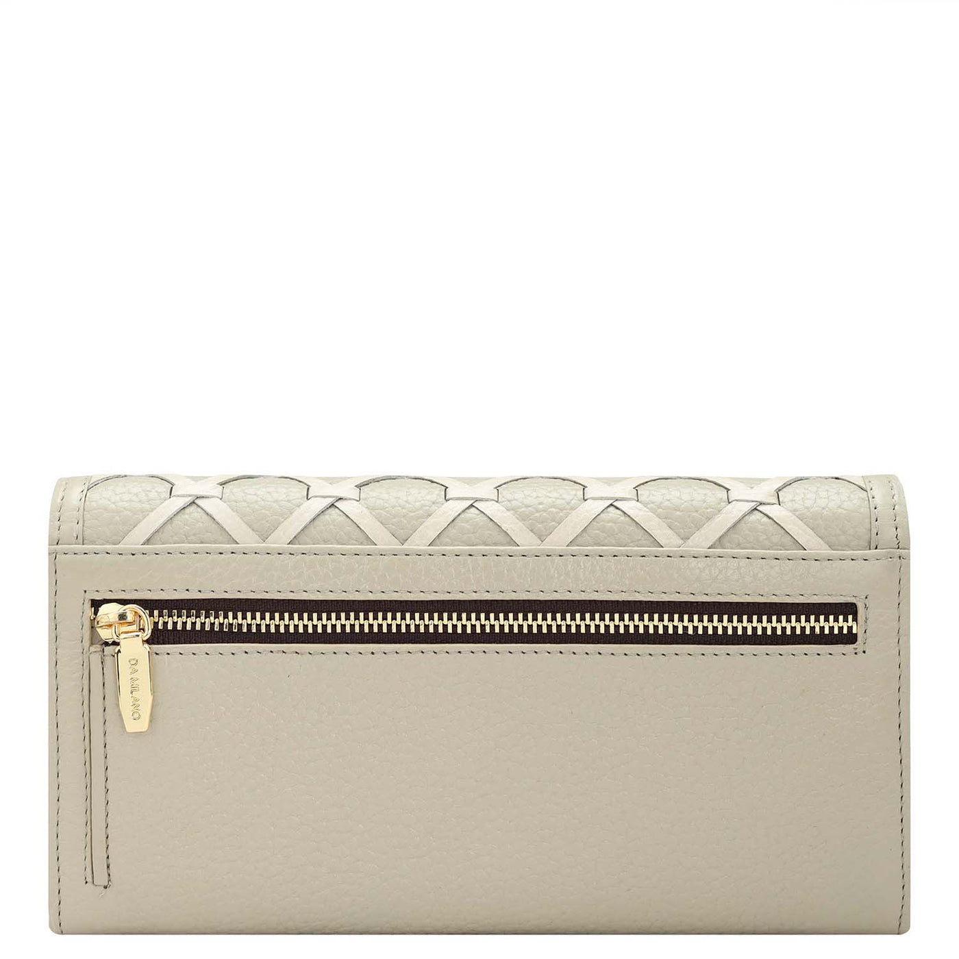 Wax Leather Ladies Wallet - Khaki