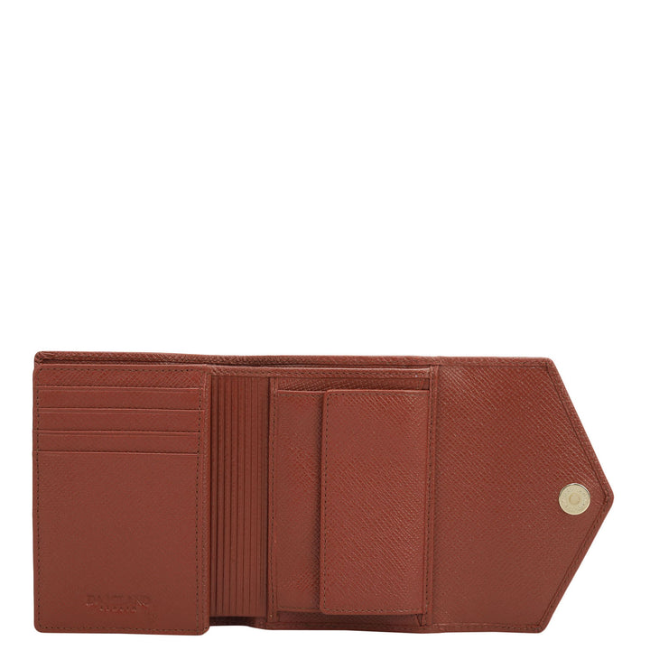 Croco Leather Women Wallet - Brick