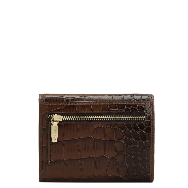 Croco Leather Women Wallet - Date