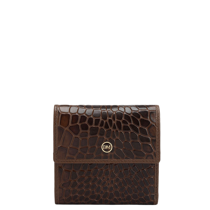 Croco Leather Ladies Wallet - Date