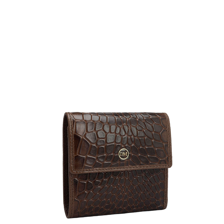 Croco Leather Ladies Wallet - Date