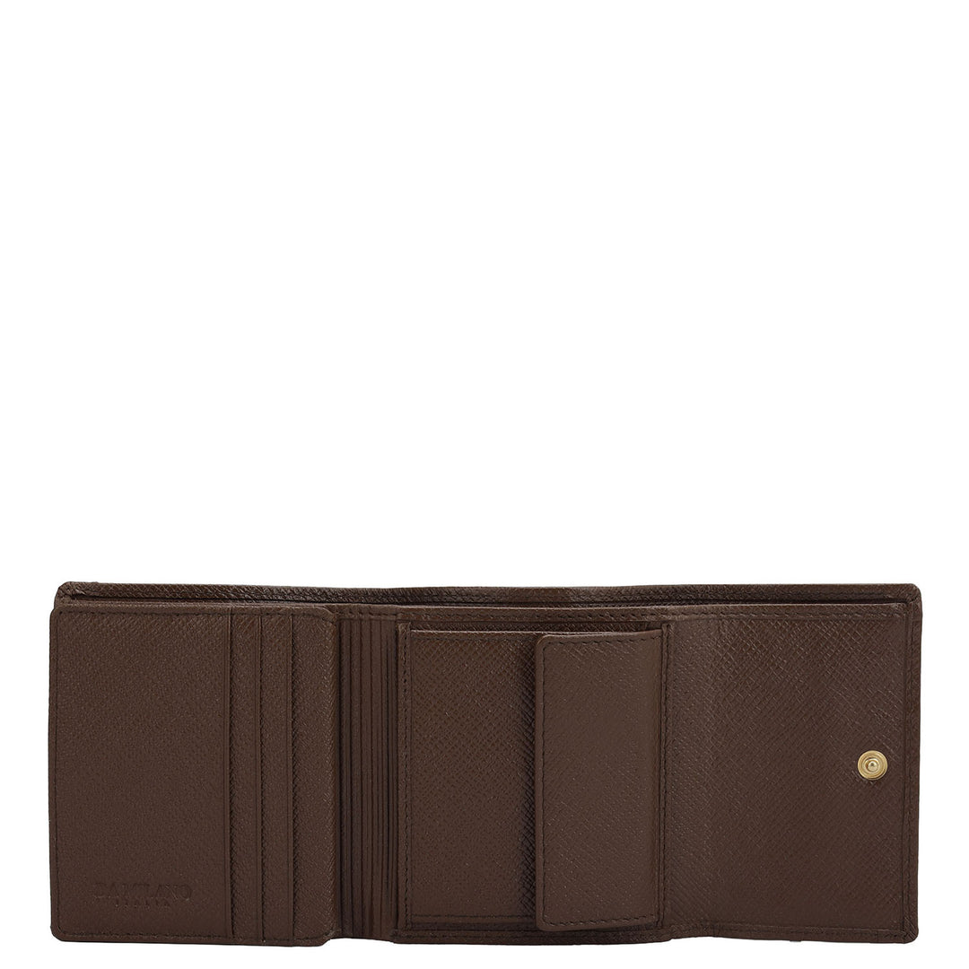 Croco Leather Ladies Wallet - Date