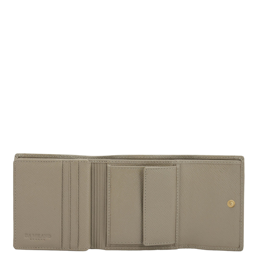 Croco Leather Ladies Wallet - Frost