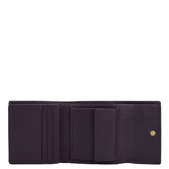Croco Leather Ladies Wallet - Grapevine