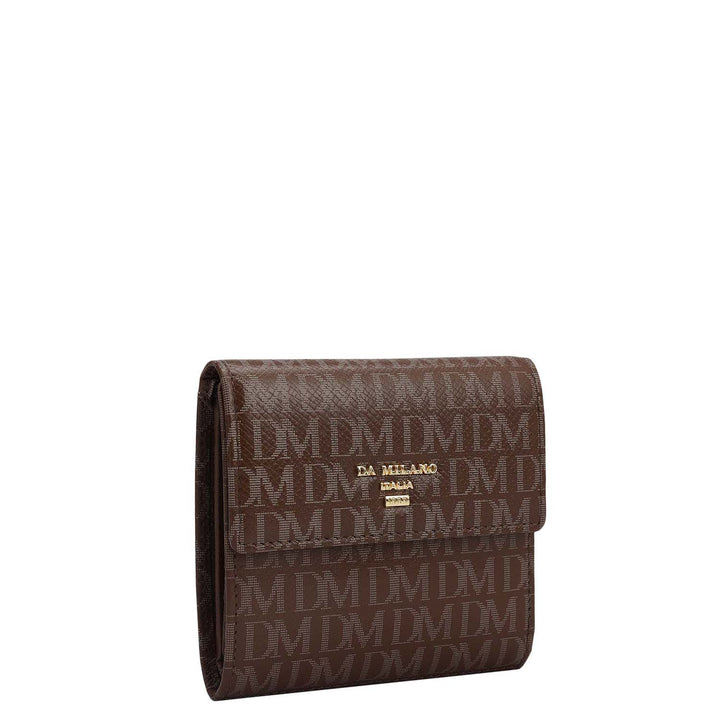 Monogram Compact Wallet - Walnut