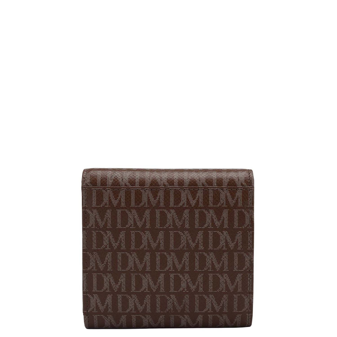 Monogram Compact Wallet - Walnut