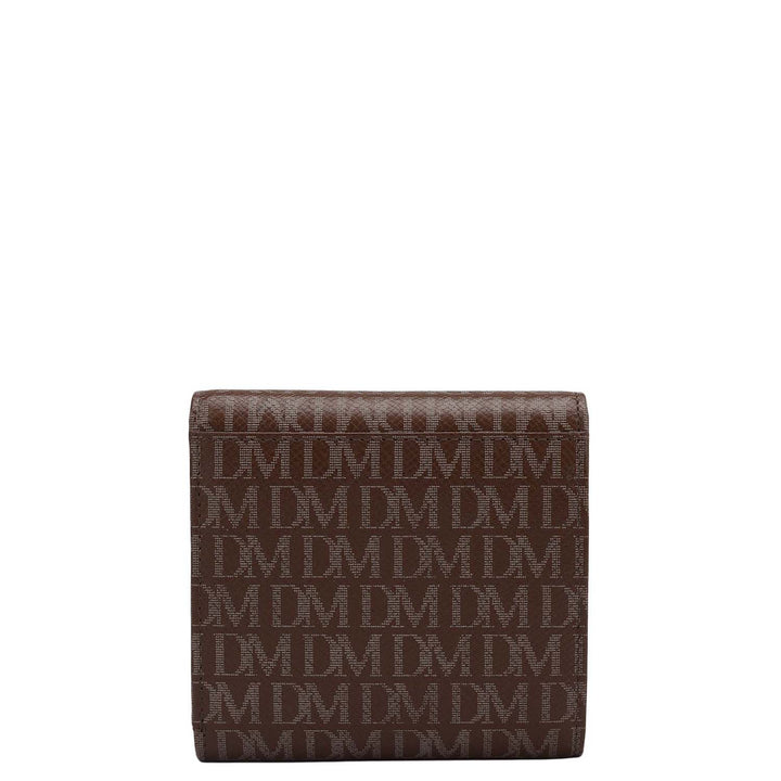 Monogram Compact Wallet - Walnut