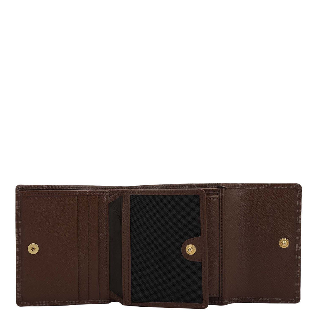 Monogram Compact Wallet - Walnut
