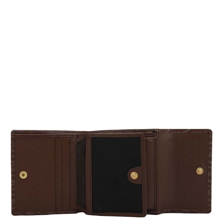 Monogram Compact Wallet - Walnut