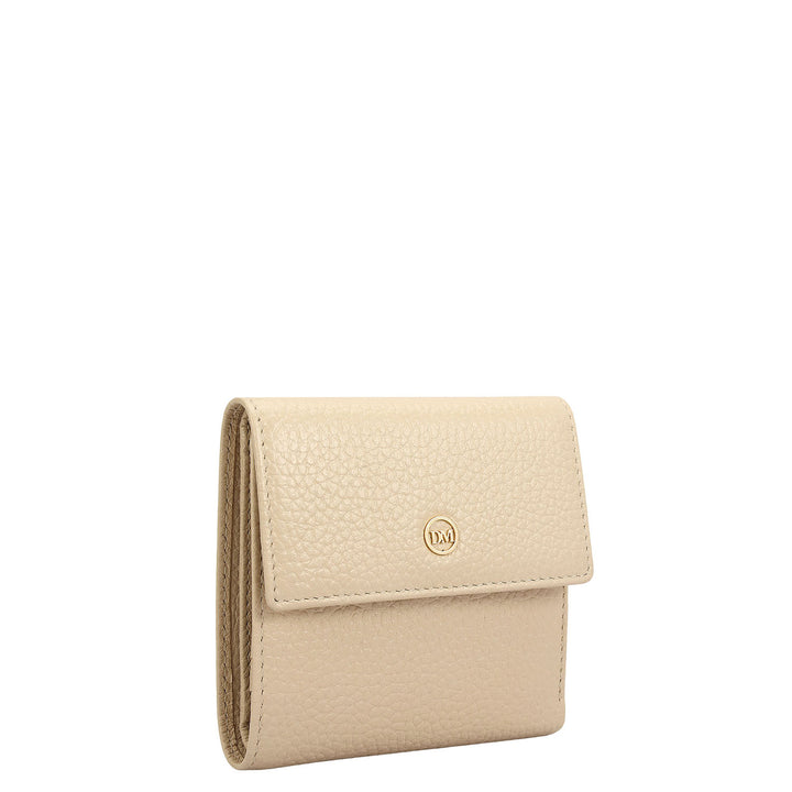 Wax Leather Ladies Wallet - Dove