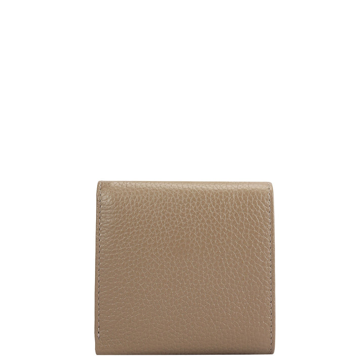 Wax Leather Ladies Wallet - Smoke Grey